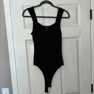 Rue 21 Black Bodysuit with Thick Straps